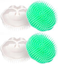 Hair Scalp Brush Dandruff Cleaning Shower Shampoo Scalp Head Massager 4 Pk by Aroveea