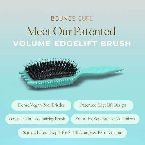 Bounce Curl Volume EdgeLift Brush, 5-In-1 Styling Tool, Defined Curls Teal - Image 2