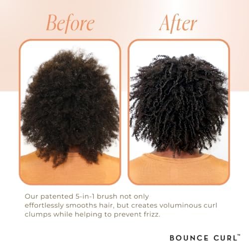 Bounce Curl Volume EdgeLift Brush, 5-In-1 Styling Tool, Defined Curls Peach - Image 2