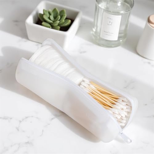 Cotton Round & Swab Travel Case, 2-in-1 QTip Hair Organizer - Image 4