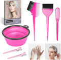 ROOHUA 8 Pcs Hair Dye Kit with Brush, Reusable Home Salon Color Hair Tools by ROOHUA