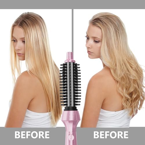 DAN Curling Iron Brush,Heated Curling Brush,CurlingBrush for Short Hair,Heated RoundBrush,SmallBrush Curling Iron,Curling Hairbrush - Image 6