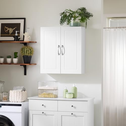 SoBuy Over Toilet Wall Mount Medicine Cabinet, Wall Size, White - Image 2