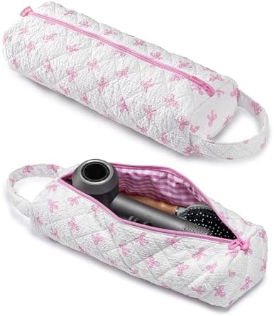 Hair Tool Travel Bag Back to School Gifts Quilted Cosmetic Toiletry by Nixjoro