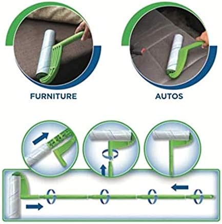 Leo 10-Inch Wide Lint Roller Refills, 6 Rolls with 50 Sheets Each (300 Sheets Total), Extra Sticky for Pet Hair, Carpet & Floor Cleaning - Image 5
