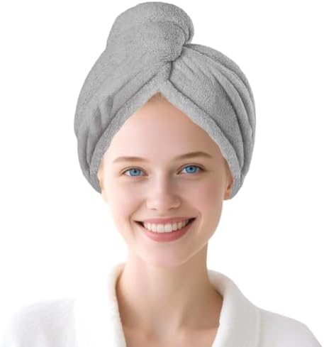 Microfiber Hair Drying Towel Wrap,Hair Turbans Towel for Wet Hair by Unknown
