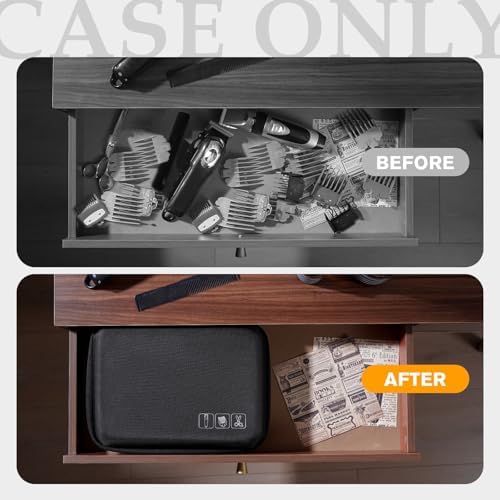 ProCase Hard Barber Accessories Case for Hair Clippers -Black - Image 6