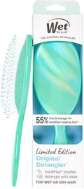 Wet Brush Original Detangler Hair Brush, Soft, Flexible Bristles Gently Detangle All Hair Types, Works on Wet or Dry Strands, Ergonomic Handle, Reduces Breakage, Limited Edition, Prismatic Glow Green by WetBrush
