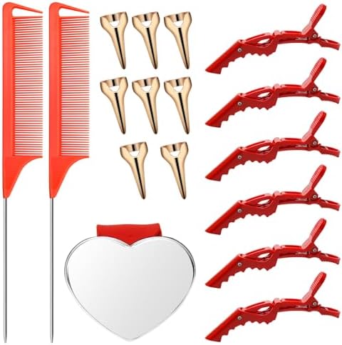17 PCS Hair Parting Tools Set Round, Coldairsoap Stitch Braid Tool Finger by Unknown