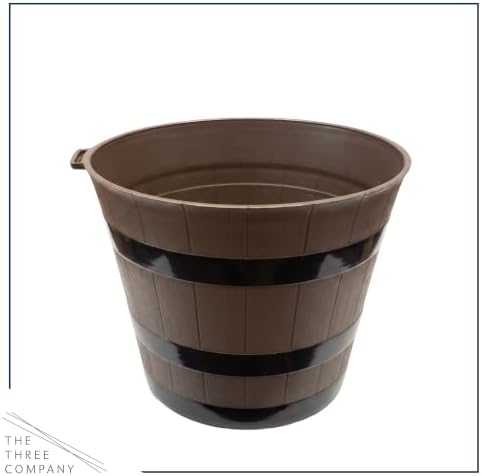 Chrysanthemum (Wine Barrel Deco Pot), Yellow Blooms, Live Fall Flowering Perennial, 15" Tall by 12" Wide in 3 Qt Pot - Image 4
