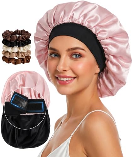 Babalet Double Layer Satin Bonnet for Sleeping Women Men Sleep Cap by Babalet