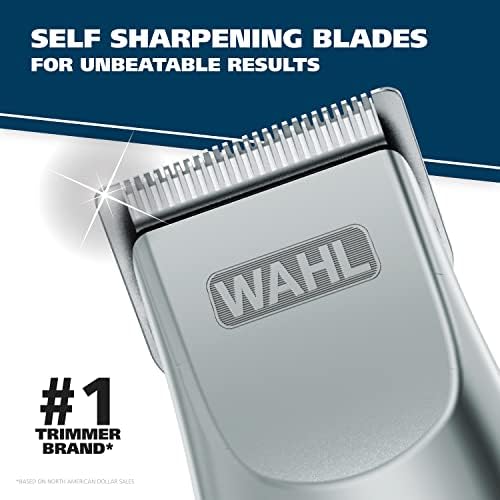 Wahl Groomsman Battery Operated Mens Beard Trimmer for Hair, Nose Hair, and Mustache Grooming Kit, Precision-Ground Blades, 14 Different Trimming Lengths - Model 5621V - Image 3