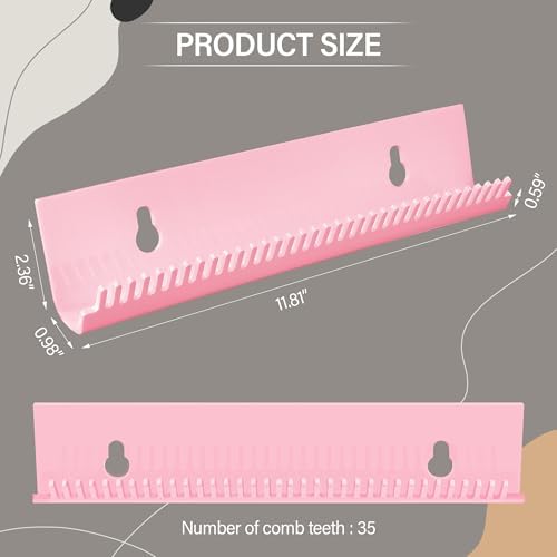 Hair Extension Hanger Weft Storage Rack for Washing Styling Clip-In Extensions Stand Display Mount Accessories Pink Professional Salon Tool Organizer - Image 2