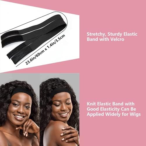 Goiple 11 PCS Wig Kit for Lace Front Wigs for Beginners, Hair Wax Stick Lace Melting Elastic Band for Wigs, Edge Laying Scarf, Eyebrow Razor, Tweezer, Edge Brush, Wig Band, Mini Scissor, Comb (Beige) - Image 5