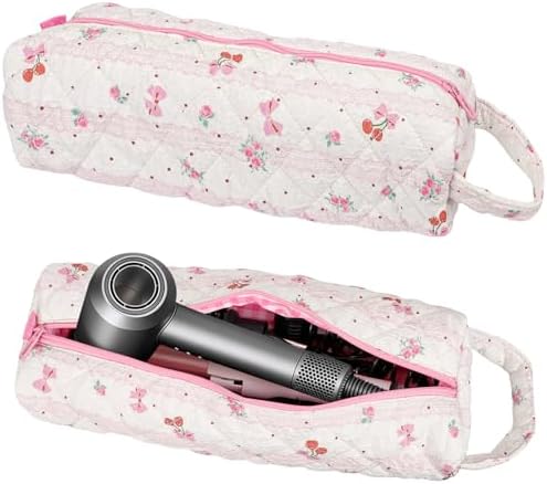 Quilted Hair Tools Travel Bag, Hair Styling Accessories, Travel Essentials by Canumer