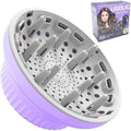 LIGOLIG Hair Difuser Attachment Universal Diffuser Hair Dryer for 1.4-inch to 2.4-inch Blow Dryer, Hair Diffuser for Curly Hair and Natural Wavy Hair (Purple) by LIGOLIG