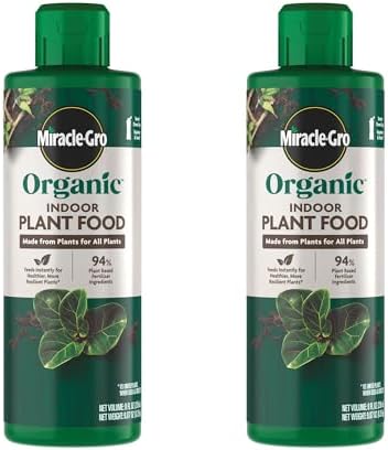 Miracle-Gro Organic Indoor Plant Food, 8 fl. oz. (2-Pack) by Unknown