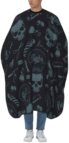 Barber Cape, Hair Salon Haircut Gown, Hair Cutting Apron with Adjustable Closure, Professional Salon Cutting Barber Skirt for Barbershop (color 8) - Image 2