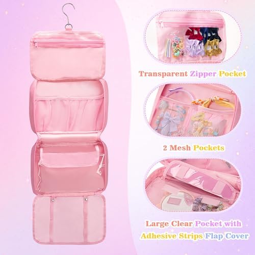 Hanging Hair Accessories Organizer for Baby Girls, Hair Bow Storage Bag - Image 4