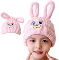 Microfiber Hair Towel Wrap for Kids, Bunny Toddler Quick Drying Cap by LCBD