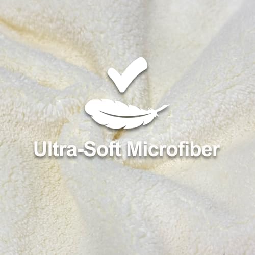 Jseng 3Packs Microfiber Hair Towel for Women - Quick-Drying, Super Absorbent Hair Wrap with Bow Design, Soft Hair Towel Turban for Curly Long Wet Hair - Image 2