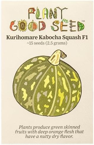 Kurihomare Kabocha F1 Winter Squash Seeds: 15 Count by ThePlantGoodSeedCompany