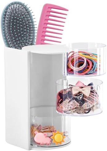 3-Layer Hair Accessories Organizer with Hair Brush Holder by Unknown