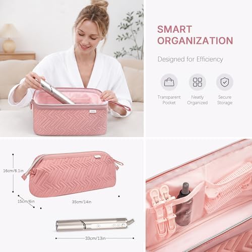 Leudes Hair Dryer Tools Travel Bag for Shark Flex Style Case Air Wrap - Image 2