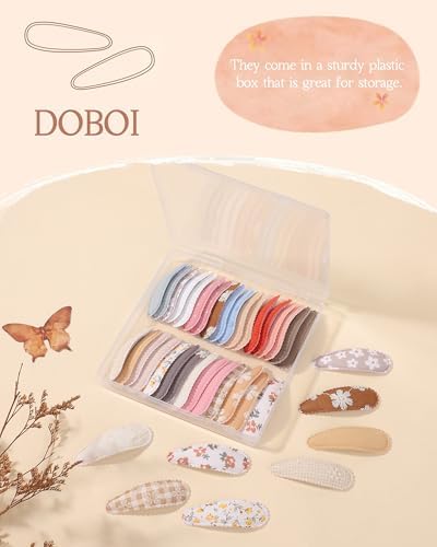 doboi Toddler Hair Clips for Girls Baby Barrettes-40PCS Pastel Floral - Image 2