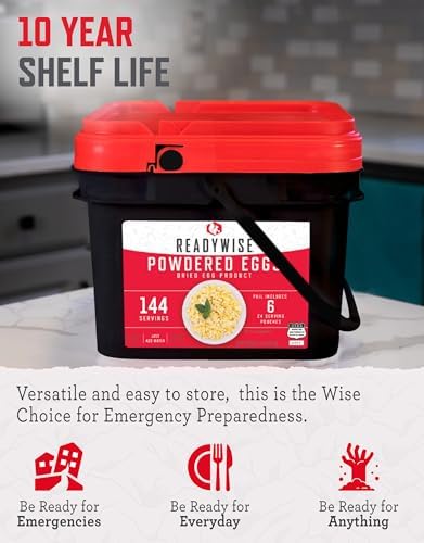 READYWISE Emergency Food Survival Supply Powdered Eggs Bucket 144 Servings - Image 3
