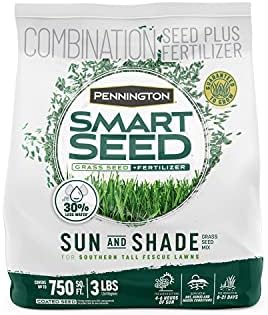 Pennington Smart Seed Sun & Shade Mix, South Tall Fescue Grass Seed, 3 lb by Pennington