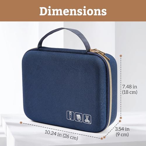 ProCase Hard Travel Case for Hair Clippers -Navy - Image 3