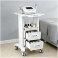 Medical Trolley Cart Mobile with Drawers, Hospital Ultrasound Cart with 4 Silent Swivel Wheels, Portable Medical Trolley Carts, 225 LBS Load, for Beauty, Salon, Clinic and Lab by Unknown