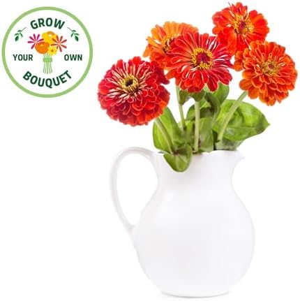 Back to the Roots Organic Zinnia Flower Grow Kit with Plantable Starting Pot Soil and Seeds - Image 5