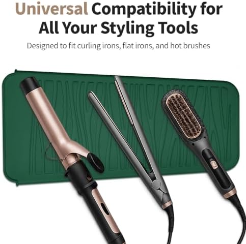 Heat Resistant Silicone Mat for Hair Straightener Curling Wand - Image 4