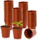 120 Pcs 2 Inch Red Mini Nursery Pots, Seedling Pots with Drainage Holes by Unknown