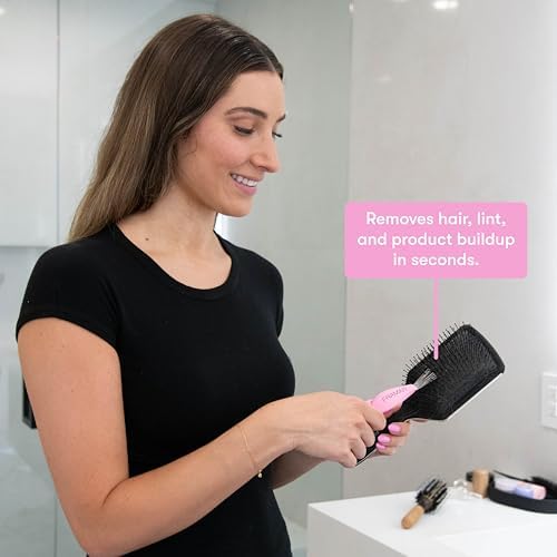 FRAMAR Premium Hair Brush Cleaner Tool, Hairbrush Cleaner Tool – Pink - Image 5