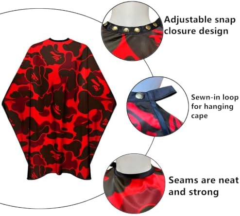 Adult Barber Cape,Camo Camouflage Professional Salon Haircut Capes,Haircut Kit Hairdressing Apron - Image 7