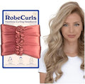 RobeCurls Original Heatless Hair Curler Set with 2 Scrunchies - Patented Satin Curling Headband with Wire Hold for Heatless Curls Overnight - Gentle Hair Curlers to Sleep In for Women & Kids, Rose by RobeCurls