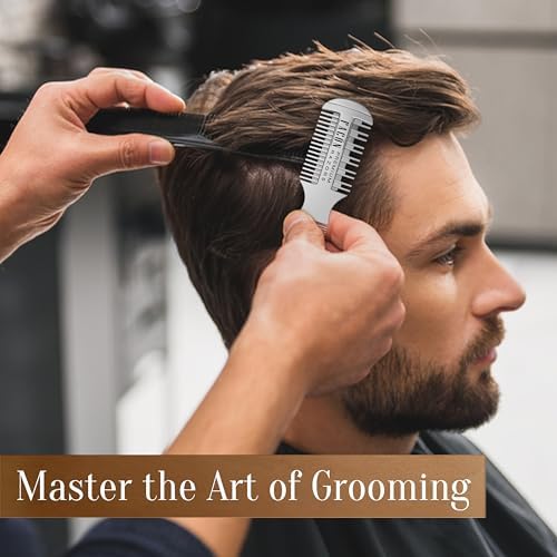 Facón Razor Comb for Hair Cutting - Professional Hair Cutting Comb Kit with 12 Replacement Blades, Double Edge Shaper for Salon & Home, Premium Styling Thinning Texturizing Split Ends Trimming Razor - Image 4