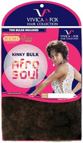 Vivica A Fox Hair Collection HKBK16-V Human Hair Afro Curl Kinky Bulk Extension, 1B, 5.8 Ounce by VivicaAFoxHairCollection