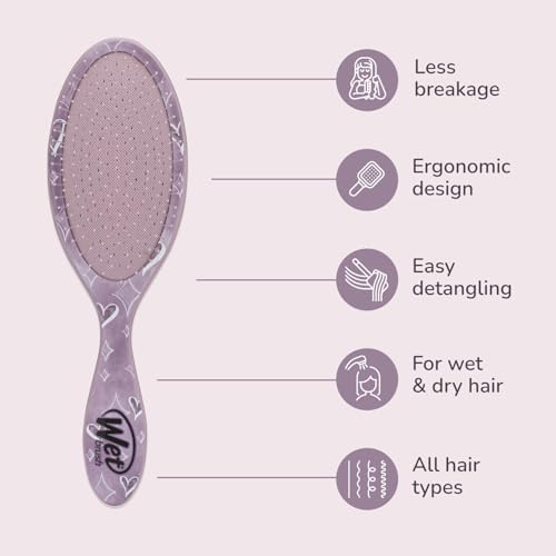 Wet Brush Original Detangler Hair Brush, Stitch & Angel (Disney Love), Ultra-Soft IntelliFlex Bristles, Detangling Bristles Glide Through Tangles (Wet Dry & Damaged Hair), Women & Men - Image 4