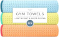 S&T INC. Microfiber Gym Towels, 3 Pack, 16" x 27", Honeycomb Pastels by STINC