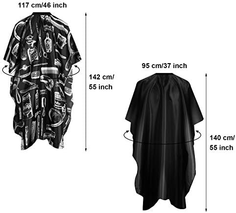 SATINIOR 4 Pcs Barber Capes Hair Salon Cutting Cape for Hair Stylist - Image 2