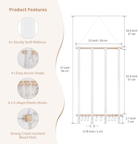 Beige Headband Holder, Hair Accessories Organizer, Munzong Bows Organizer - Image 3