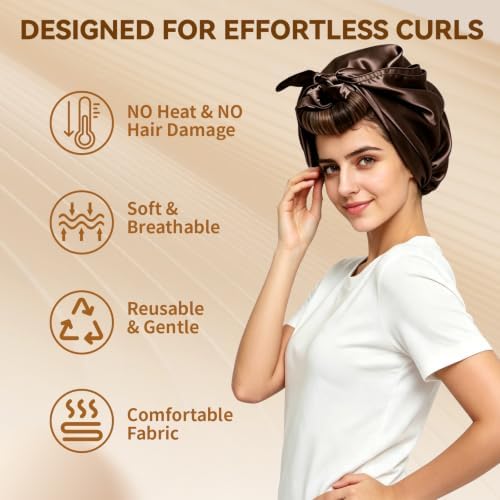 Heatless Curls Overnight, Blowout Rods Hair Curler to Sleep in 5PCS - Image 3