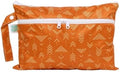 Bumkins Waterproof Wet Dry Clutch Bag for Baby, Travel, Swim Suit, Cloth Diapers, Pump Parts, Pool, Gym Clothes, Toiletry, Hook to Stroller, Daycare, Zip Reusable Bag, Packing Pouch, Boho Orange by Bumkins
