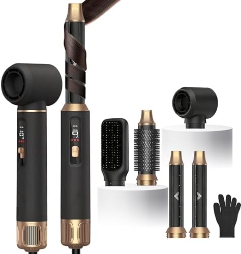Atopskins 5-in-1 Blow Dryer Brush & Auto-Wrap Air Styler Set by Atopskins
