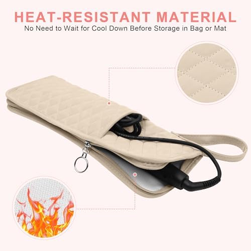 2-in-1 Heat Resistant Mat & Storage Bag for Hair Tools - Image 4