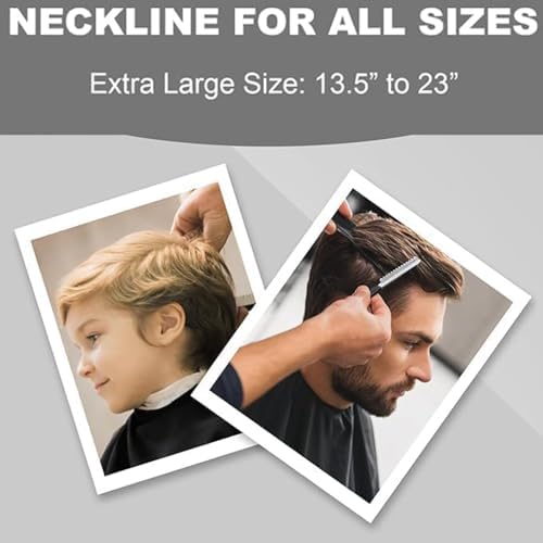 Unisex Salon Hair Cape for Men & Women - Adjustable Neckline, Waterproof Design, Professional Barber Supplies - Image 6